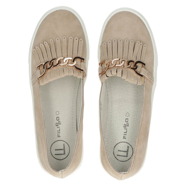 Lordsy dámské kožené boty Filippo DP3532 / 22 Beige béžový 5 Lordsy dámské kožené boty Filippo DP3532 / 22 Beige béžový 5