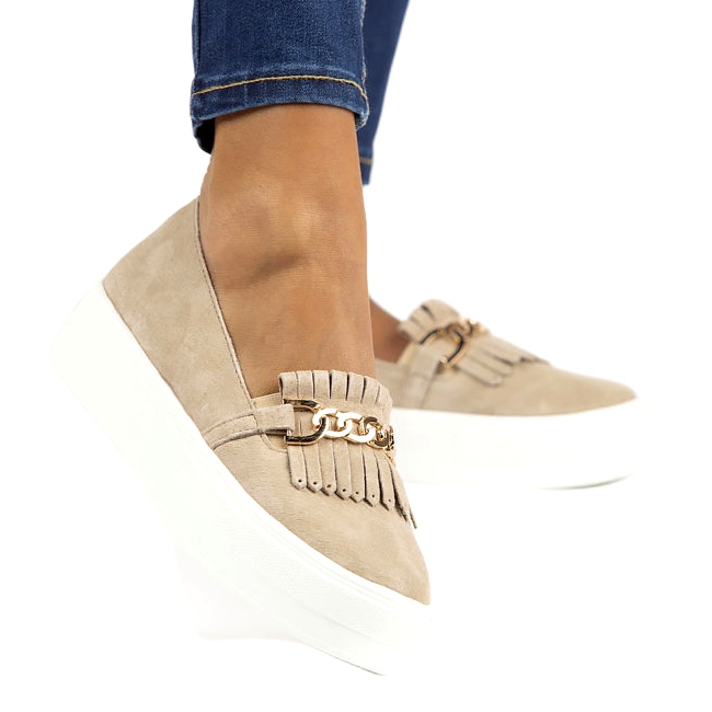 Lordsy dámské kožené boty Filippo DP3532 / 22 Beige béžový 1 Lordsy dámské kožené boty Filippo DP3532 / 22 Beige béžový 1