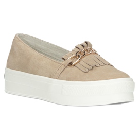 Lordsy dámské kožené boty Filippo DP3532 / 22 Beige béžový 2 Lordsy dámské kožené boty Filippo DP3532 / 22 Beige béžový 2