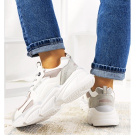 Bílé tenisky Big Star HH274255 béžový bílý 2 Bílé tenisky Big Star HH274255 béžový bílý 2