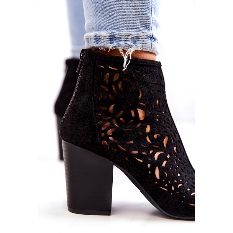 FB1 černé Prolamované Boty Na Post Bretaň černá 6 FB1 černé Prolamované Boty Na Post Bretaň černá 6