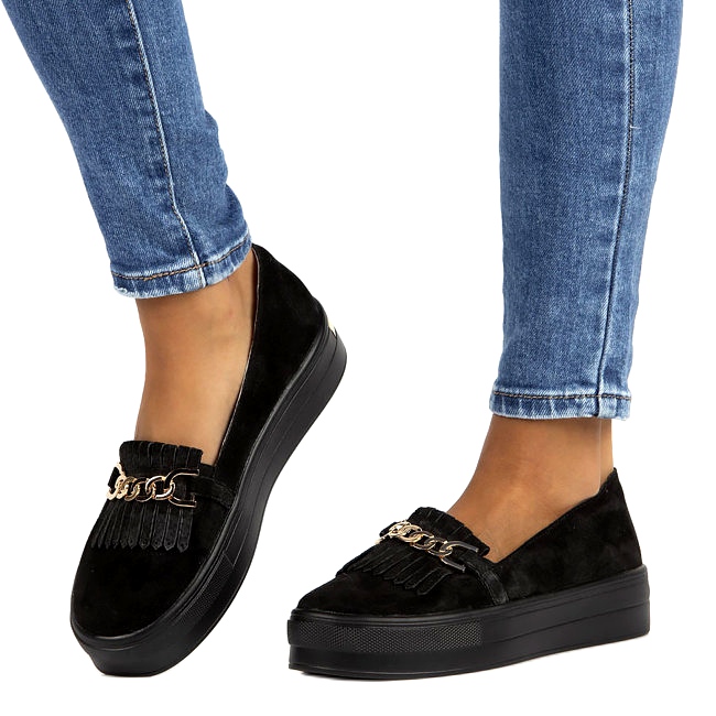 Dámské kožené boty Lordsy Filippo DP3532 / 22 Black černá 4