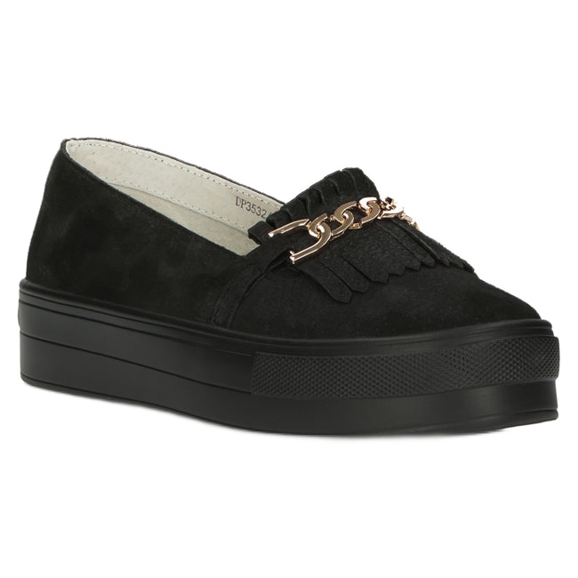 Dámské kožené boty Lordsy Filippo DP3532 / 22 Black černý 2