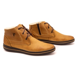 Polbut 339 červených bot pro muže hnědý oranžový 3