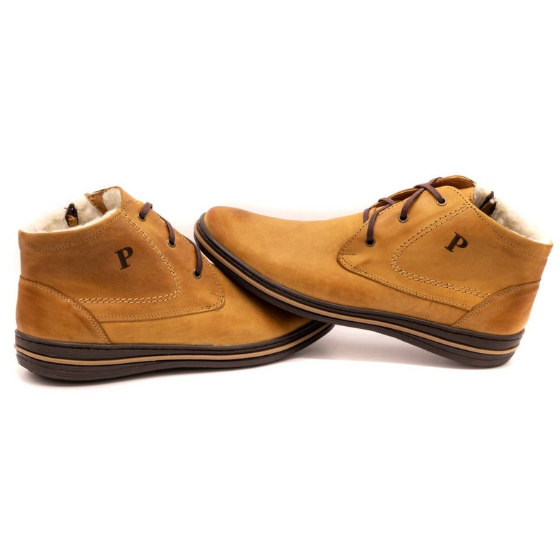 Polbut 339 červených bot pro muže hnědý oranžový 5