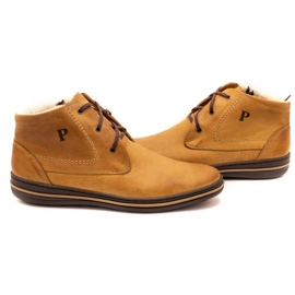 Polbut 339 červených bot pro muže hnědý oranžový 4