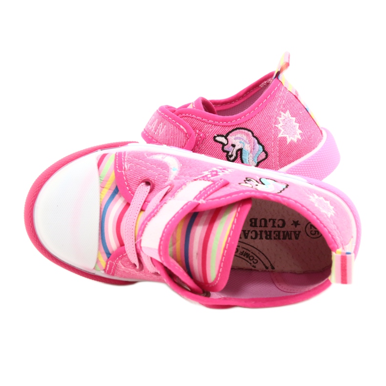 American Club Vložka na suchý zip Americká deset17/22 vložení růžové kůže růžový 6