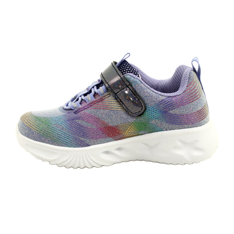 American Club Sportovní obuv ADI LED svítící suchý zip ES87 / 22 Purple fialový 1