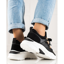 TRENDI Módní tenisky černý 1