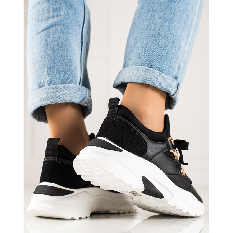 TRENDI Módní tenisky černá 1