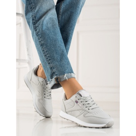 TRENDI Klasické šedé sportovní boty šedá 1