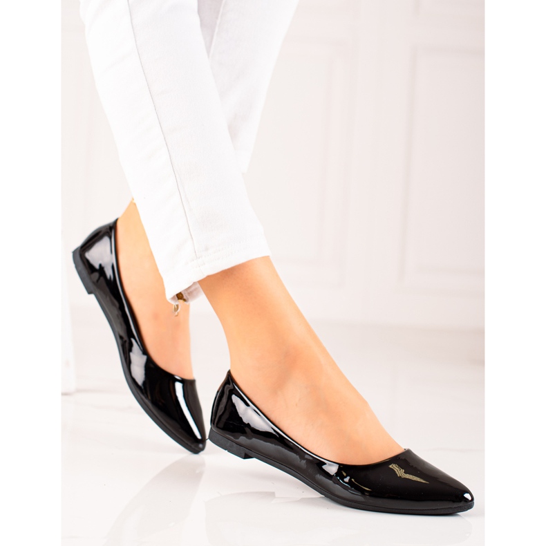 Seastar Černé lakované baleríny černá 2