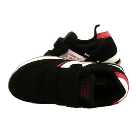 Chlapecké sportovní boty Black American Club ES90 / 22 bílý černá červené 4