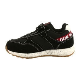 American Club ADI americké sportovní boty Se suchým zipem ES86 / 22 Black bílý černá červené 2