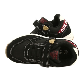 American Club ADI americké sportovní boty Se suchým zipem ES86 / 22 Black bílý černá červené 5
