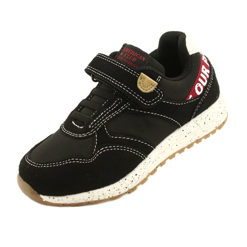 American Club Americká sportovní obuv na suchý zip ES86/22 černá 4