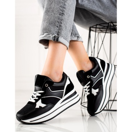 TRENDI černé plíží na platformě černý 2