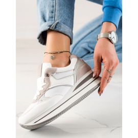 TRENDI šedá se plíží na platformě bílý 1