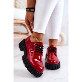 Módní lakované boty La.Fi Red Hallie červený 2