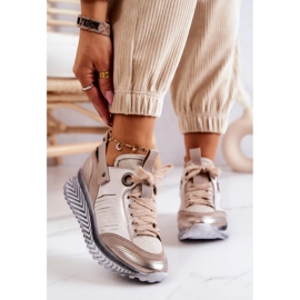 Dámské Kožené tenisky Maciejka 04916-19 Béžové béžový 2