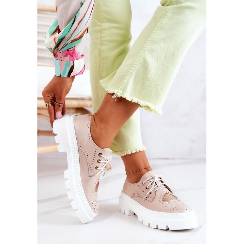 FILIPCZYK Kožené Boty S Srdce Béžová Curtis béžový 2 FILIPCZYK Kožené Boty S Srdce Béžová Curtis béžový 2