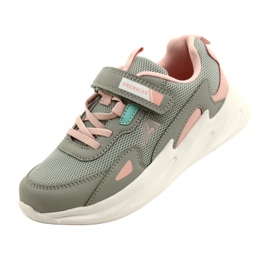 Módní sportovní obuv American Club AA22 / 22 Grey růžový 3