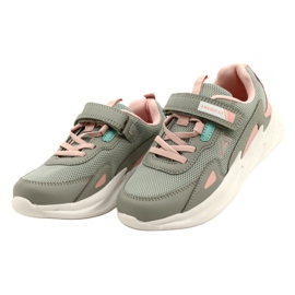 Módní sportovní obuv American Club AA22 / 22 Grey růžový 2