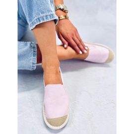 Dámské espadrilky Alba Pink růžový 2 Dámské espadrilky Alba Pink růžový 2