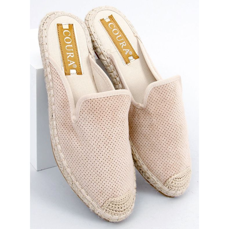 Dámské pantofle espadrilky Carmen Beige béžový 2