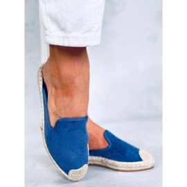 Dámské pantofle CARMEN Blue espadrilky modrý 2