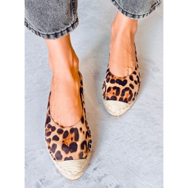 Dámské espadrilky Camino Leopard hnědý 1