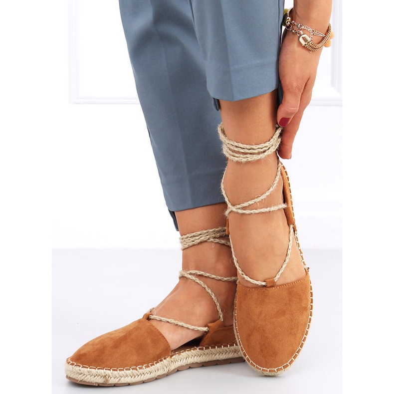 Dámské espadrilky Arely Camel hnědý 2