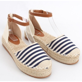 Pruhované espadrilky Gema Blue námořnická modř 1