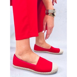Dámské espadrilky Casto Red červené 3