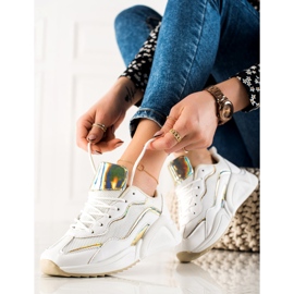 TRENDI Tenisky s efektem Holo bílý 1