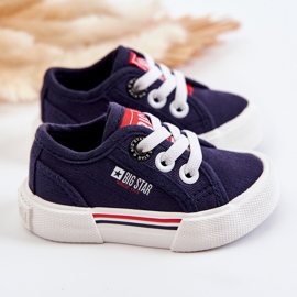 Dětské nízké tenisky Big Star JJ374163 Navy Blue modrý 2