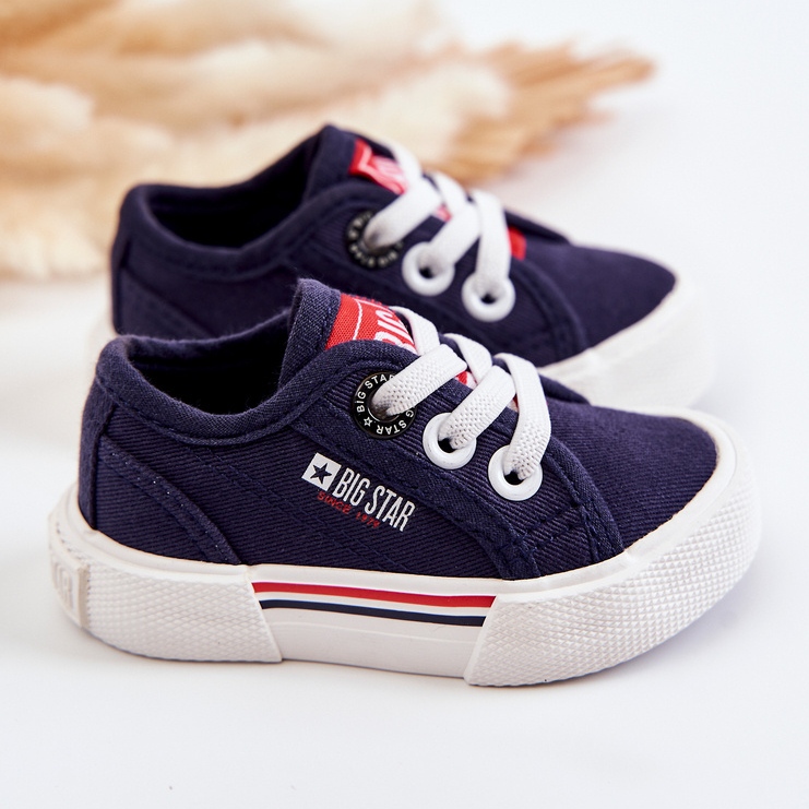 Dětské nízké tenisky Big Star JJ374163 Navy Blue modrý 2