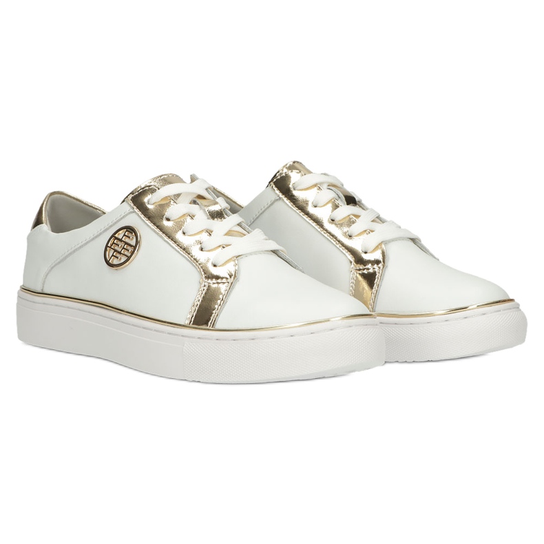 Filippo Stylové kožené tenisky DP3617 / 22 WH bílý 3 Filippo Stylové kožené tenisky DP3617 / 22 WH bílý 3