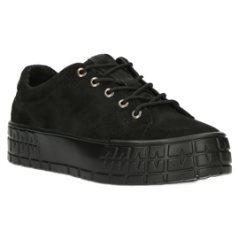 Filippo Dámské kožené tenisky DP3527/22 BK Black černý 3