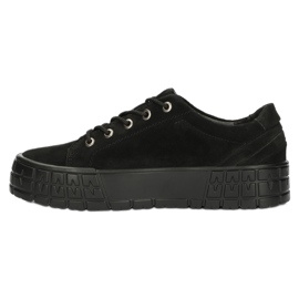 Filippo Dámské kožené tenisky DP3527/22 BK Black černý 1