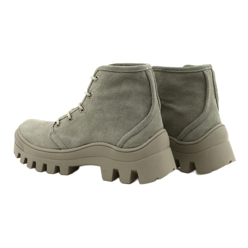 Vysoké kožené tenisky Filippo DPT3523 / 22 GR šedé šedá 5