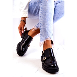 PL5 Kožené Boty Se Sponou La.Fi Černá Leonie černý 4