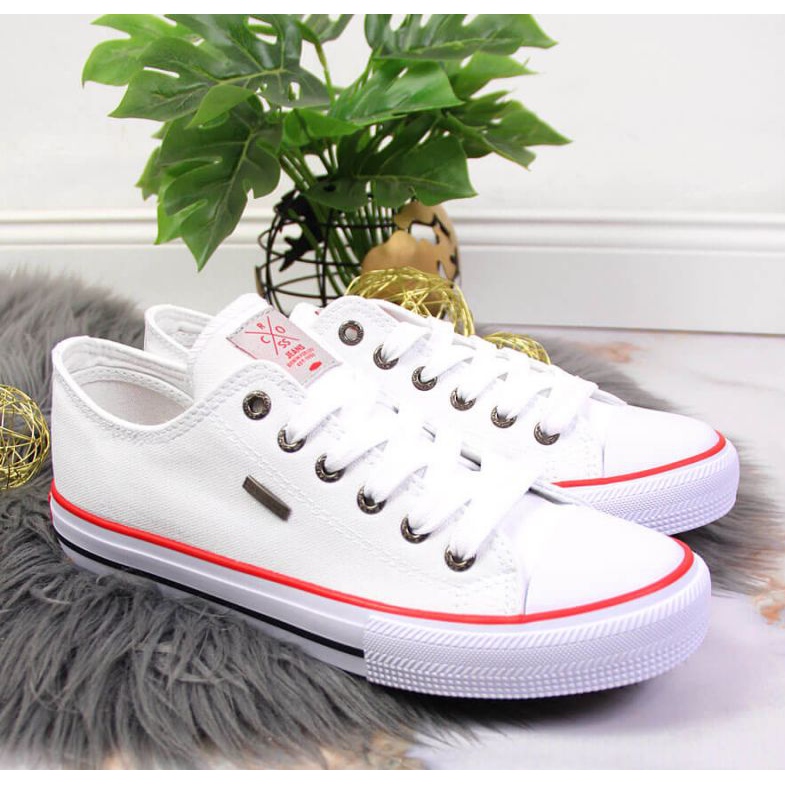 Textilní Cross Jeans W JJ2R4009C bílé tenisky bílý 2