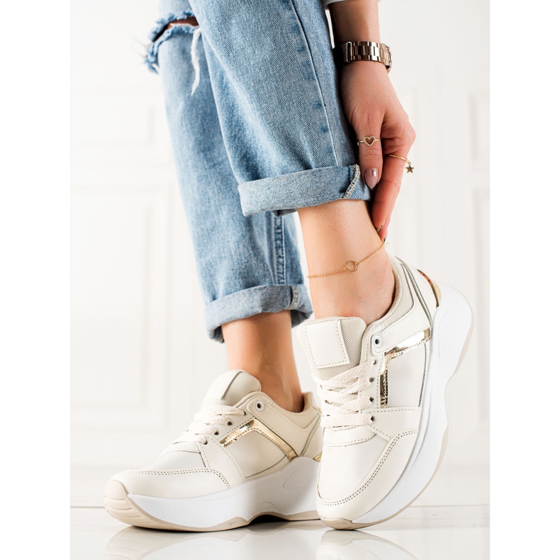 Diamantique Béžové tenisky béžový 1