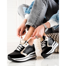 TRENDI Stylové tenisky černý 1