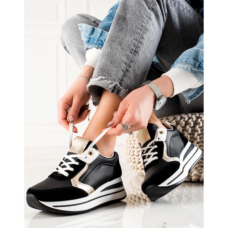 TRENDI Stylové tenisky černá 1