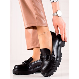 Seastar Módní mokasíny na platformě černý 1