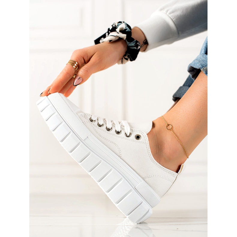 W. Potocki Tenisky Na Platformě Potocki bílý 1