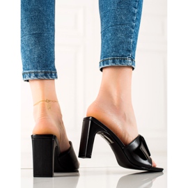 Vinceza sandály na vysokém podpatku černá 2