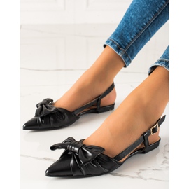 Seastar Sandály V špici S Mašlí černý 1